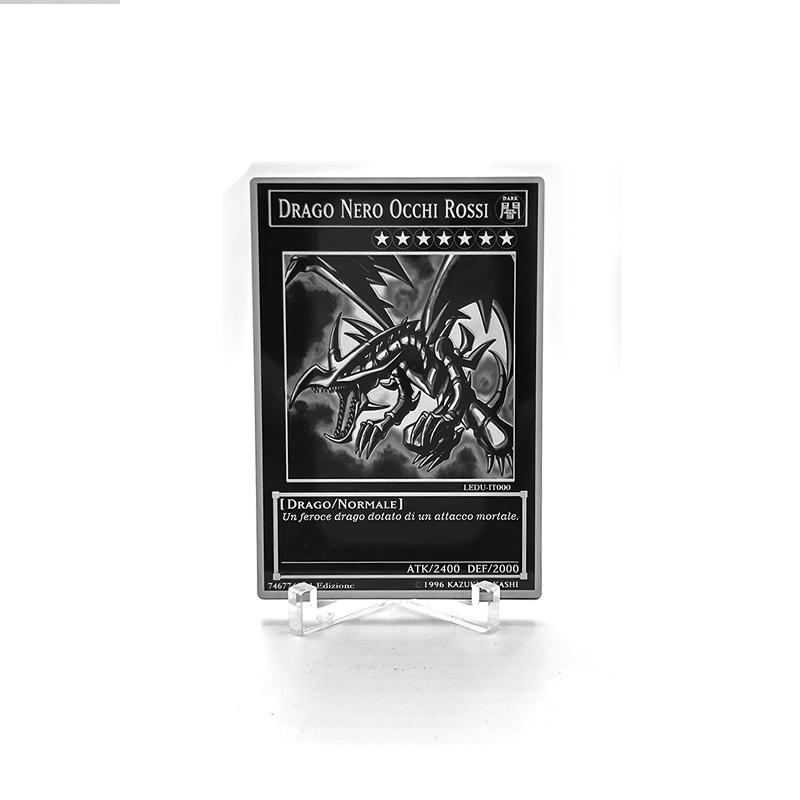 drago nero occhi rossi